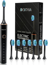 Cargar imagen en el visor de la galería, Cepillos de dientes eléctricos sónicos para adultos, 8 cabezales de cepillo

