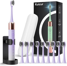 Cargar imagen en el visor de la galería, Kuicur Cepillo de dientes eléctrico Sonic para adultos y niños
