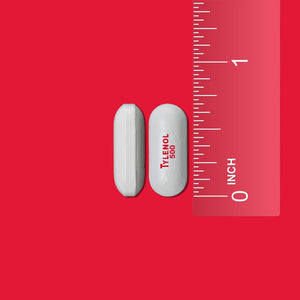 Comprimidos de Tylenol Extra Strength con 500 mg de acetaminofeno, analgésicos y antifebriles para aliviar dolores de cabeza, espalda, muelas y artritis leve, 100 unidades ln25