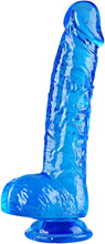 Cargar imagen en el visor de la galería, Consolador pequeño realista azul de 6.4 pulgadas, lindo consolador delgado para estimulación anal y punto G  A24

