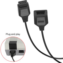 Cargar imagen en el visor de la galería, 9 Pin Controller Extension Cable for Classic Retro Game Consoles AV 620, HD 621, HD 821 Plug and Play Wired Video Game Controller Gamepad Extension Cable 5.8ft 2 Pack (cable-new-abc) A19
