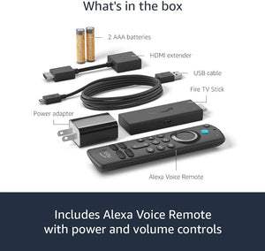 Fire TV Stick, HD, calidad nítida de imagen, streaming rápido, TV en vivo y gratuita, control remoto por voz Alexa que controla la televisión