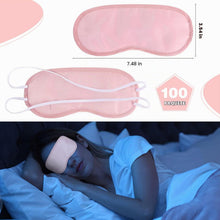 Cargar imagen en el visor de la galería, Silkfly - 100 cubrebocas de seda para ojos, ajustables, para dormir, color
