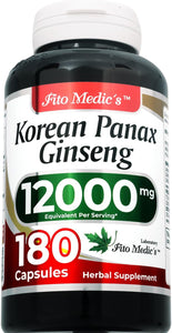 Laboratorio | Ginseng | 180 cápsulas | 12000 mg A24