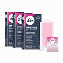 Cargar imagen en el visor de la galería, VEET Tiras de cera de azúcar para depilación corporal de mujer
