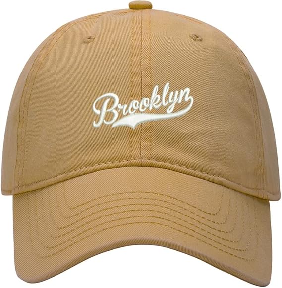 Gorra de béisbol unisex bordada de Brooklyn para hombre y mujer, ln25 clásica, ajustable, con correa para la espalda