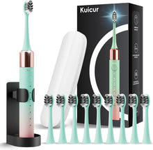 Cargar imagen en el visor de la galería, Kuicur Cepillo de dientes eléctrico Sonic para adultos y niños
