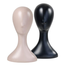 Cargar imagen en el visor de la galería, Studio Limited - Cabeza de maniquí de plástico profesional de 16 pulgadas (negro)
