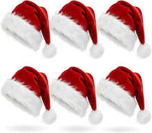Cargar imagen en el visor de la galería, 6 Paquete de peluche Sombrero de Papá Noel
