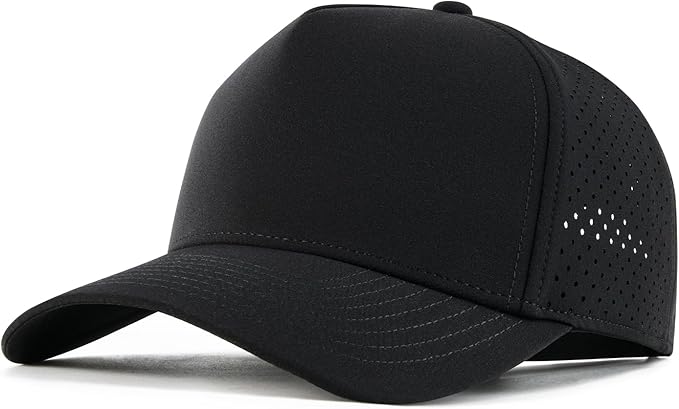 BOTVELA Gorra de béisbol ajustable Snapback para hombre, gorra de rendimiento ventilada con corte láser ln25