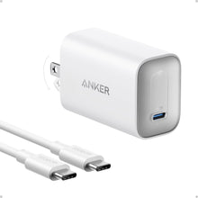 Cargar imagen en el visor de la galería, Anker Cargador nano, cargador MacBook de 100 W, cargador plegable para la serie iPhone a19 y todos los dispositivos USB C, cable USB-C de 6 pies incluido, compatible con MagSafe
