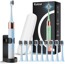 Cargar imagen en el visor de la galería, Kuicur Cepillo de dientes eléctrico Sonic para adultos y niños
