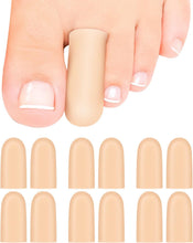 Cargar imagen en el visor de la galería, Paquete de 12 fundas protectoras de silicona para los dedos de los pies meñiques para mujeres y hombres
