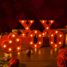 Cargar imagen en el visor de la galería, Cartas de San Valentín Luces Carteles Decoraciones de mesa
