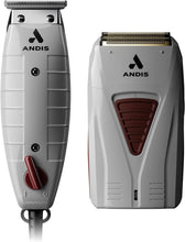 Cargar imagen en el visor de la galería, Andis 17270 T-Outliner Trimmer &amp; Pro Foil - Combo de acabado de afeitadora de titanio
