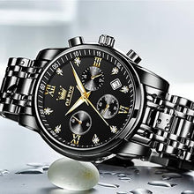 Cargar imagen en el visor de la galería, OLEVS Reloj multifunción para hombre, multiesfera, resistente al agua, con cronógrafo, luminoso, con fecha, regalo para hombres, a21 relojes de acero inoxidable para hombres, reloj de pulsera clásico para

