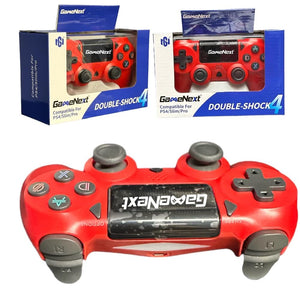 GameNext Red Controller, Wireless P4 Remote Controller Compatible with PS4/Slim/Pro with Dual Vibration/6-Axis Motion Sensor/Audio Replacement for PS-4 Controller A19