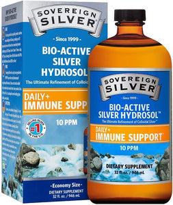Sovereign Silver Bio-activo plata hidrosol para apoyo inmunológico A24