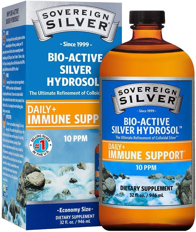 Sovereign Silver Bio-activo plata hidrosol para apoyo inmunológico A24