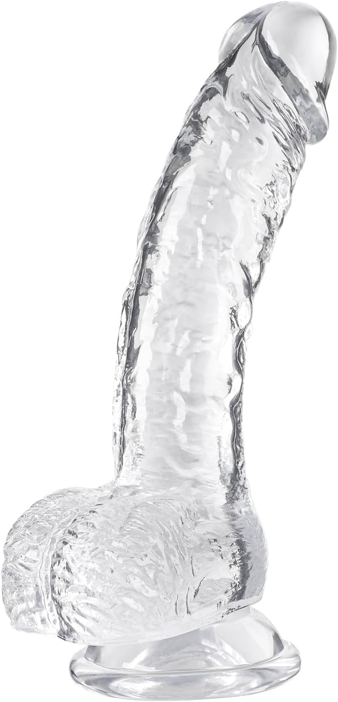 Consolador realista transparente, 7.3 pulgadas que se siente como la piel, material seguro para el cuerpo A24