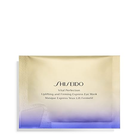 Shiseido Vital Perfection Uplifting and Firming Express Eye Mask - 12 juegos de dos mascarillas para ojos - Mascarilla para debajo de los ojos con retinol puro que tensa y reafirma visiblemente - Trata las ojeras y las bolsas debajo de los ojos a23