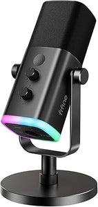 Micrófono dinámico XLR/USB para podcasts, Q1