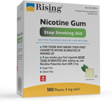 Cargar imagen en el visor de la galería, Rising Salud - Goma de mascar Polacrilex de nicotina recubierta de 4 mg (nicotina)

