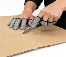 Cargar imagen en el visor de la galería, 12 PCS Protectores de Dedos Resistentes a Cortes Protector Fundas de Dedos Protectores Reutilizables Guardas de Dedos Cubiertas
