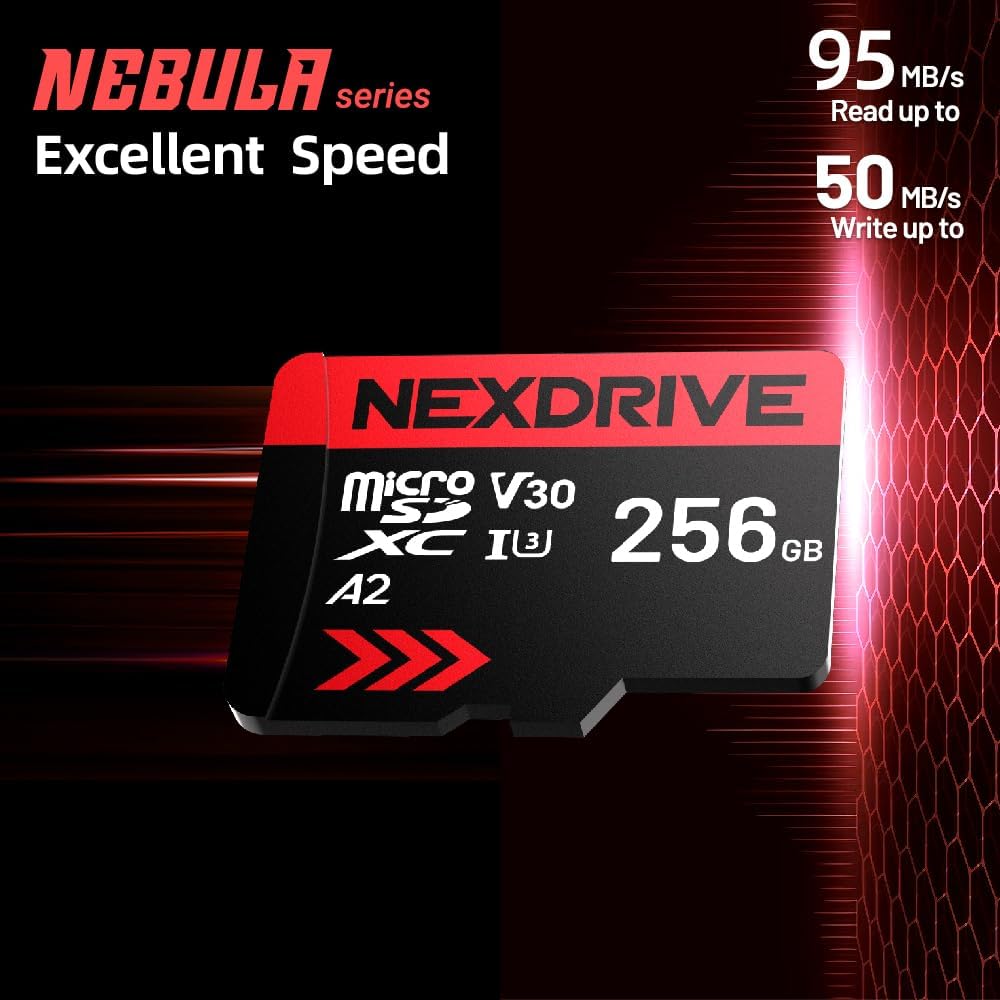 Tarjeta de memoria Micro SDXC MT30 + adaptador SD, a19 velocidad de lectura de hasta 95 MB/s, A2, UHS-I, Clase 10, U3, V30 (256 GB)