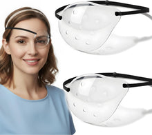 Cargar imagen en el visor de la galería, Protector ocular para cirugía de cataratas, paquete de 2 parches médicos con correa ajustable para la cabeza para dormir después de cataratas
