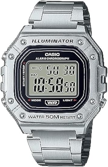 Casio W218H Series | Men’s Digital Watch | 50M WR | 1/100 Second Stopwatch | 100 SEC Chronograph | LED Backlight | LN34 Countdown Timer | Daily Alarm | Hourly Time Signal | 7 Year Battery