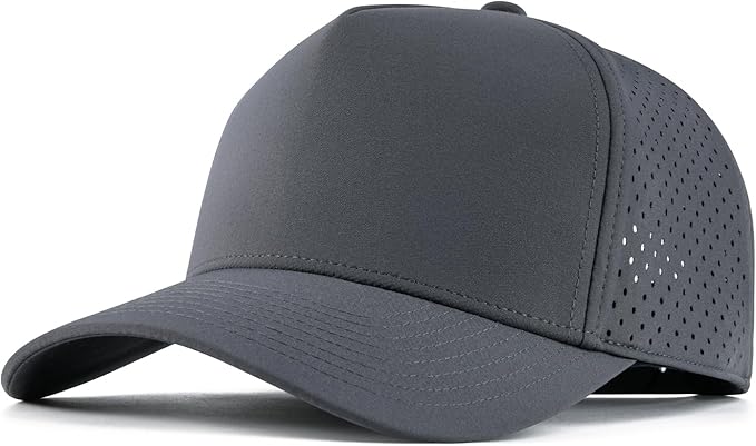 BOTVELA Gorra de béisbol ajustable Snapback para hombre, gorra de rendimiento ventilada con corte láser ln25