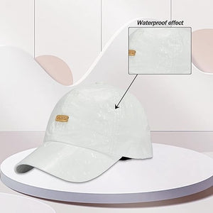 Gorras de béisbol impermeables, diseño estructurado, ln25 protección solar UPF 50+, unisex, para mujeres y hombres, ajustables