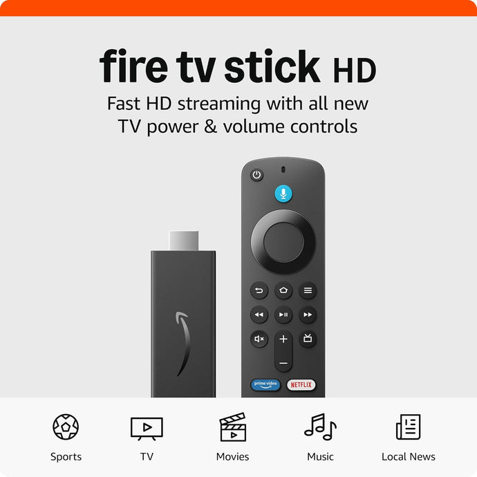 Fire TV Stick HD, TV en vivo gratuita,, streaming en HD A19