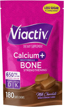 Cargar imagen en el visor de la galería, Viactiv Suplemento de calcio + vitamina D3 masticables suaves
