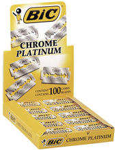 Cargar imagen en el visor de la galería, 50 BIC - Cuchillas de afeitar de doble filo, cromo platino
