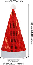 Cargar imagen en el visor de la galería, 4 Pc Sombreros de Papá Noel para adultos
