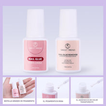 Cargar imagen en el visor de la galería, Kit de Uñas Acrílicas para Principiantes: Kit Profesional de Polvo Acrílico Ultra-fino con Todo - Set de Iniciación con 600 Puntas de Uñas, Polvo con Purpurina
