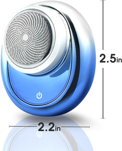 DSP Maquinilla de afeitar eléctrica compacta para hombre, mini afeitadora portátil para viajes, impermeable IPX7, carga rápida USB-C, protección contra sobrecarga,ln24  potente máquina de afeitar de tamaño