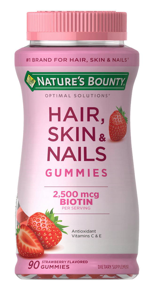 Gomitas con biotina y vitaminas para el cabello, la piel y las uñas