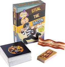 Cargar imagen en el visor de la galería, Juego de cartas Steal The Bacon – Taco Cat Goat Cheese Pizza – Divertidos juegos familiares para niños y adultos  – ¿A quién no le encanta el tocino?ln23 Fácil de aprender y gran regalo para niños a partir
