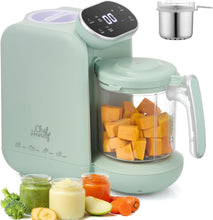 Cargar imagen en el visor de la galería, Chefhandy Máquina de alimentos para bebés con cesta de vapor de acero inoxidable | Procesador de alimentos para bebés 5 en 1
