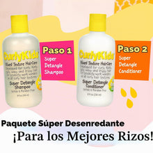 Cargar imagen en el visor de la galería, CurlyKids Juego de champú y acondicionador Super Detangle Kids - Paquete de 2

