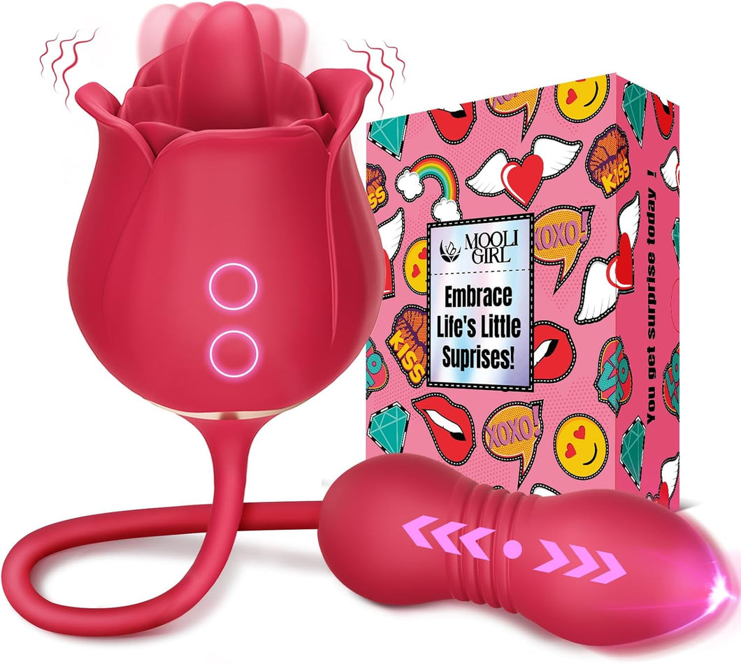 MOOLIGIRL Juguete sexual rosa para mujeres, hombres y parejas, A24
