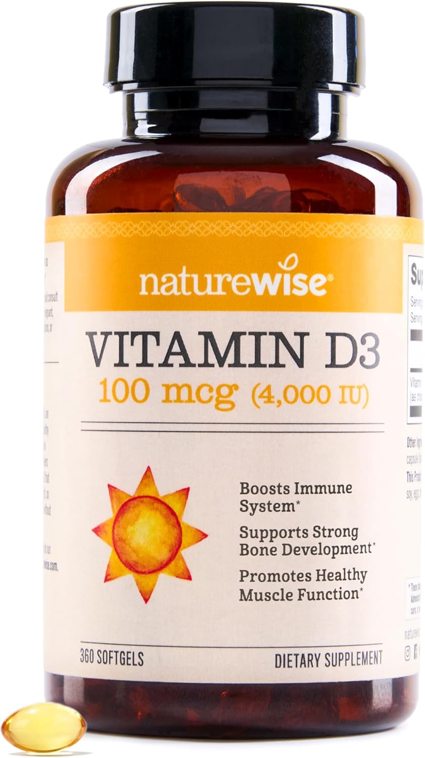 NatureWise - Vitamina D3, 4000 UI A24