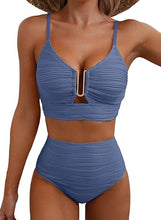 Cargar imagen en el visor de la galería, Herseas - Conjunto de bikini de 2 piezas con aro en U
