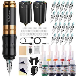 STIGMA Kit de tatuaje inalámbrico con bolígrafo de tatuaje Q1