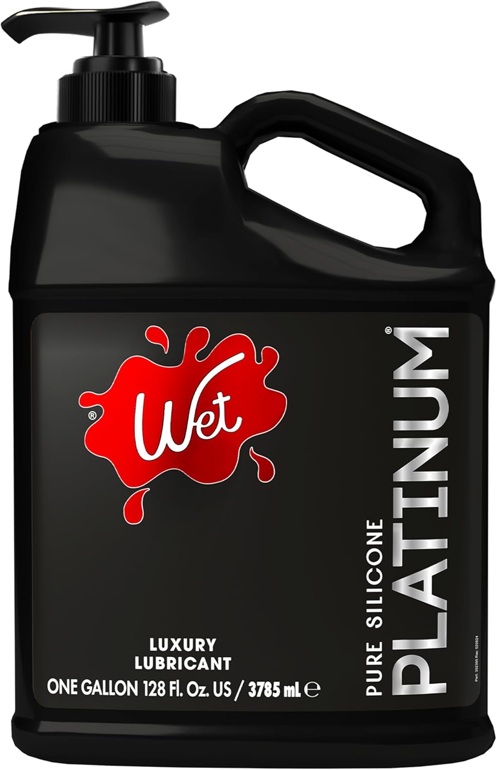 Wet Platinum - Lubricante a base silicona para hombres/mujeres y parejas, 128 fl oz, a24