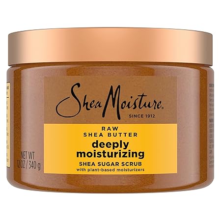 SheaMoisture Exfoliante corporal de azúcar de karité para hidratar y restaurar la piel seca Q1