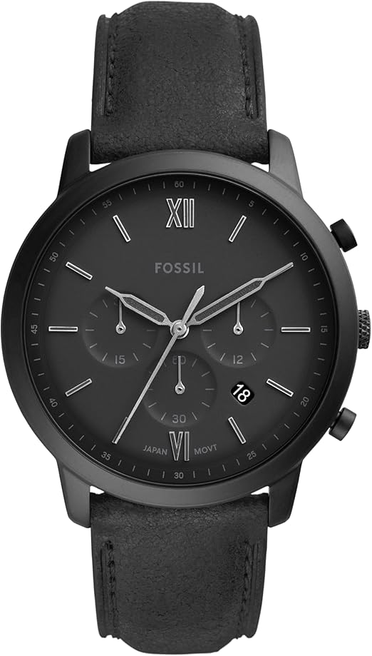 Fossil Neutra Reloj cronógrafo para hombre con pulsera  A21 de acero inoxidable o correa de cuero auténtico